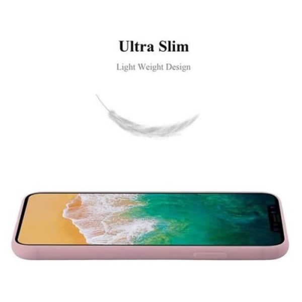 Apple iPhone X-fodral i CANDY ROSA från Cadorabo (CANDY Design) Ultratunnt mjukt silikon TPU-gelskydd med anti-chock – fodral