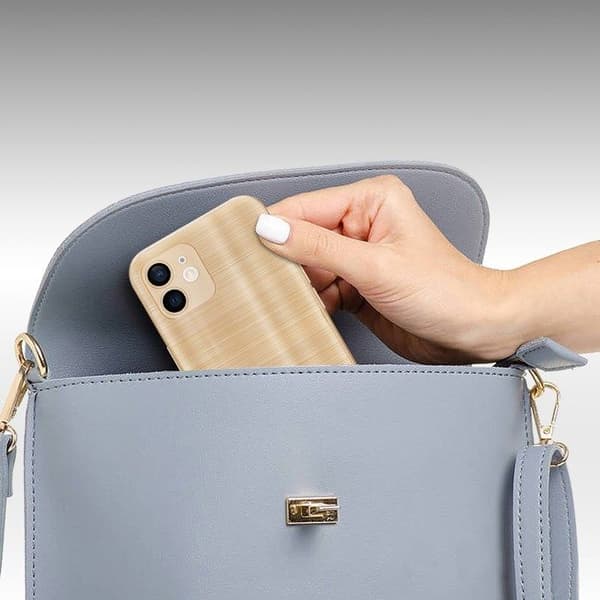 iPhone 12 Fodral Borstad Guld Kameraskydd Gul