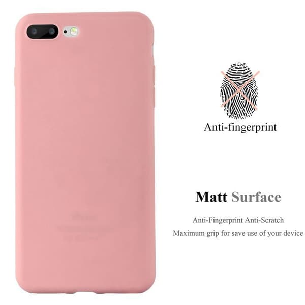 Skyddsfodral för iPhone 7 PLUS / 7S PLUS / 8 PLUS Skyddsfodral i KLAR ROSA Silikon TPU Ros