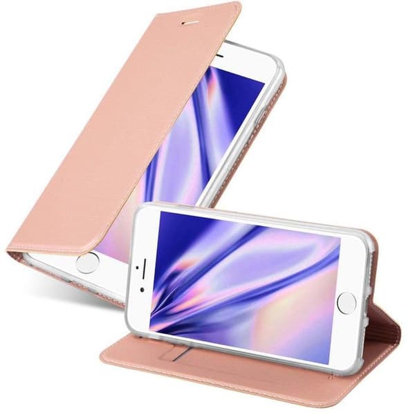 Flipfodral för iPhone 7 / 7S / 8 / SE 2020 Klassisk Guld Rosé Plånbok Stötsäker Ros