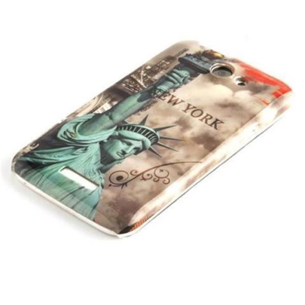 Cadorabo - Hard Shell Fodral > HTC ONE X / ONE X+ < – Fodral Cover Bumper Design: STATUE OF LIBERTY