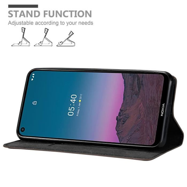 Fodral till Nokia 5.4 Fodral i KAFFEBRUN Fodral Skyddsplånbok KAFFEBRUNT