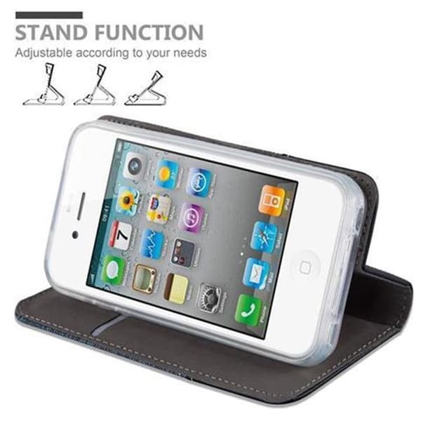 iPhone 4 / 4S-fodral i BLÅ SVART Stötsäker skyddsfodral Blå