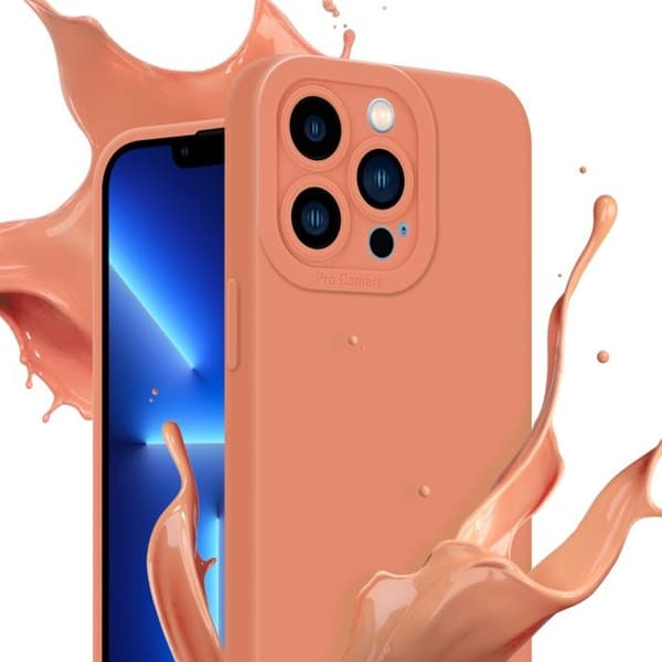 Skyddsfodral för iPhone 12 PRO i FLUID LJUS ORANGE Stötskyddande Apelsin