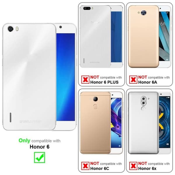 Fodral för Honor 6 i GRÅ SVART Etui Skydd antichock Grå