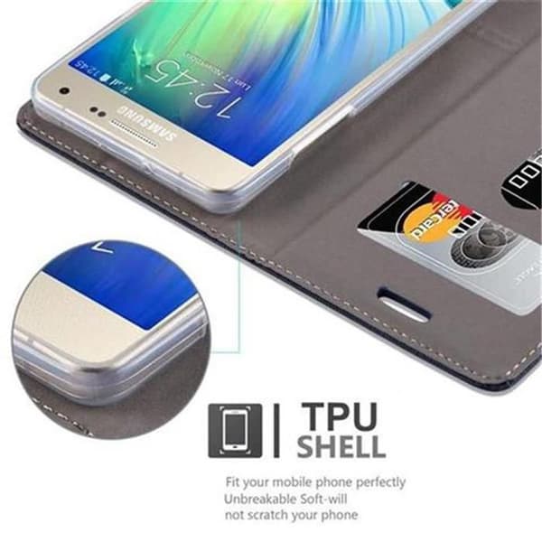 Skyddsfodral för Samsung Galaxy A5 2015 i BLÅ BRUN Stötskyddande Etui Blå