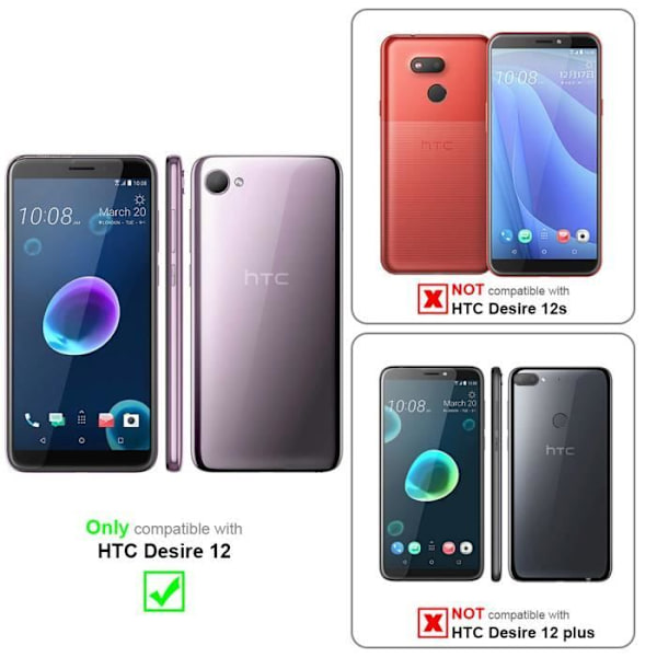 Coque - CADORABO - HTC Desire 12 - Metallisk - Stötskydd - Elegant design Pengar