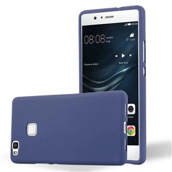 Huawei P9 LITE fodral i DARK BLUE FROST av Cadorabo (FROST Design) Ultratunt mjukt silikongel TPU-fodral med anti-chock –