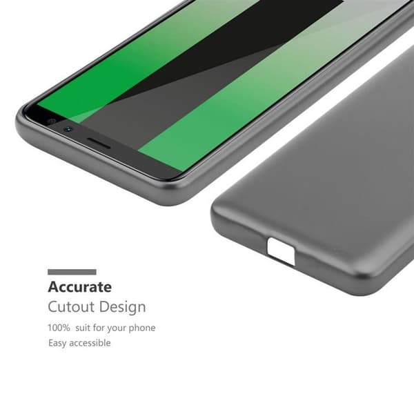 Skyddsfodral för Huawei MATE 10 LITE Skyddsfodral i MATTSILVER Metallic Design Grå