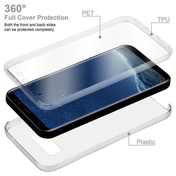 Transparent skydd för Samsung Galaxy S8 Vit
