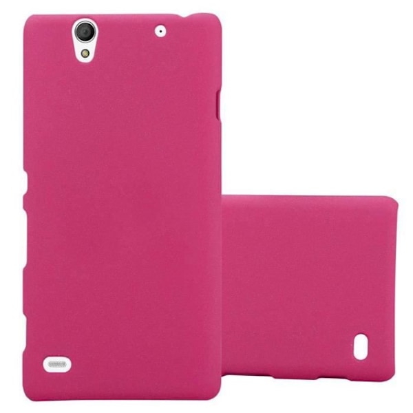 Coque - CADORABO - Sony Xperia C4 - FROSTY ROSE VIF - Stötabsorberande - Elegant frostat design FROSTIG LJUSROSA