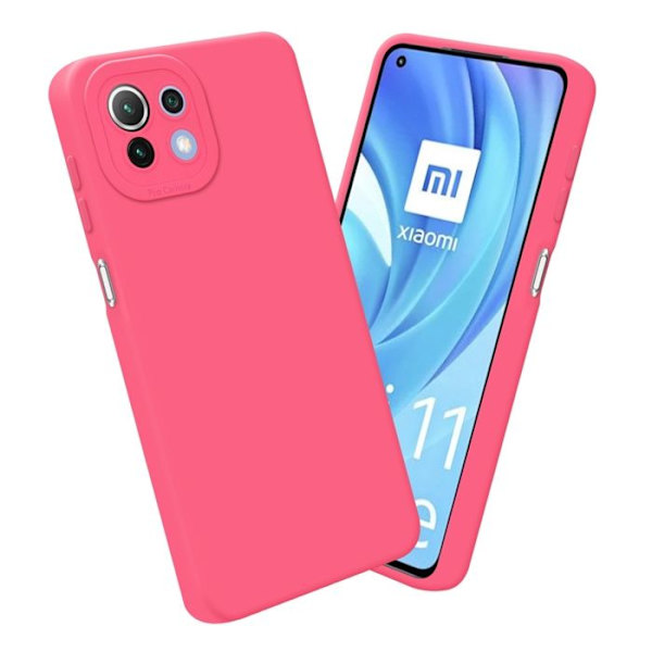 Fodral till Xiaomi Mi 11 LITE (4G / 5G) / 11 LITE NE i FLUID RED Fodralskydd i flexibelt TPU silikonskydd Röd