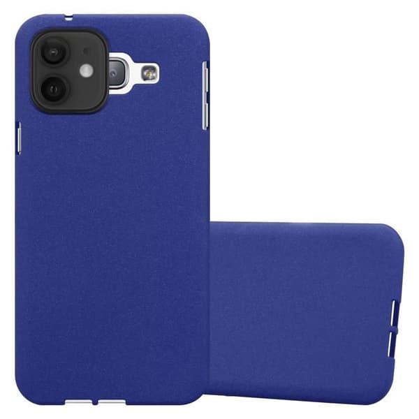 Skyddsfodral för iPhone 12 PRO MAX FROST BLÅ MÖRKT Silikon TPU Blå
