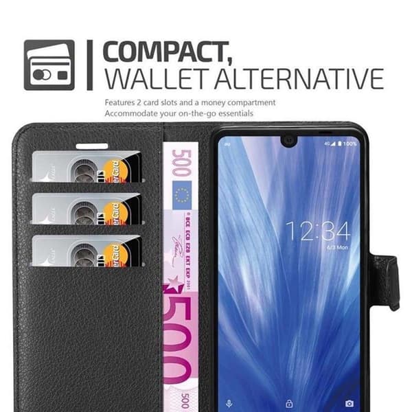 Etui för Sharp Aquos R3 i JETSVART Svart