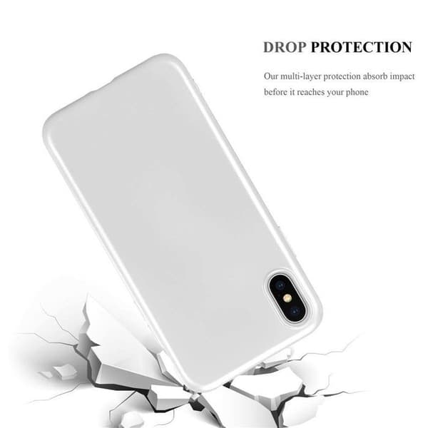 Skyddsfodral för iPhone XS MAX Skyddsfodral i METALLISK SILVER Matt design Grå