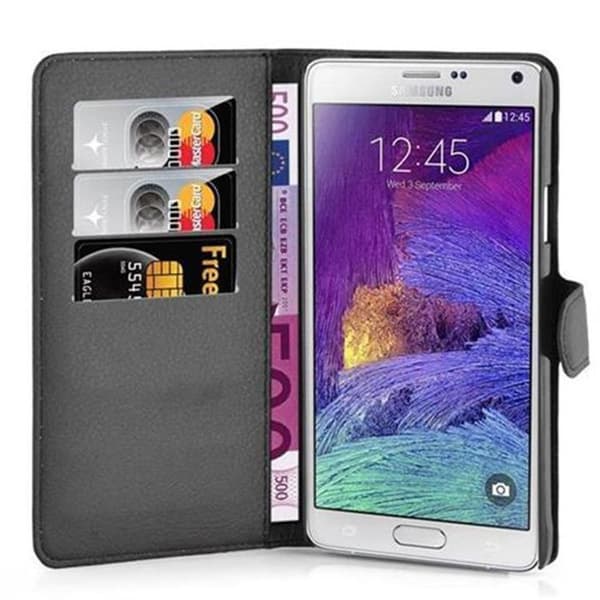Etui för Samsung Galaxy NOTE 4 i JET BLACK Svart
