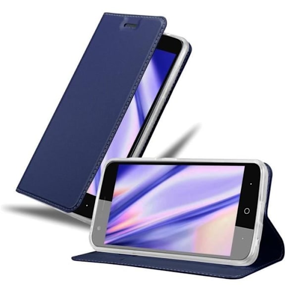 Cadorabo Fodral till ZTE Blade V8 MINI i KLASSIG MÖRKBLÅT