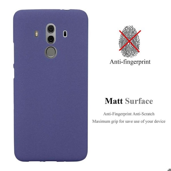 Hus för Huawei MATE 10 PRO Skal i MÖRKBLA FROST Skyddsväska Silikon TPU Etui Blå
