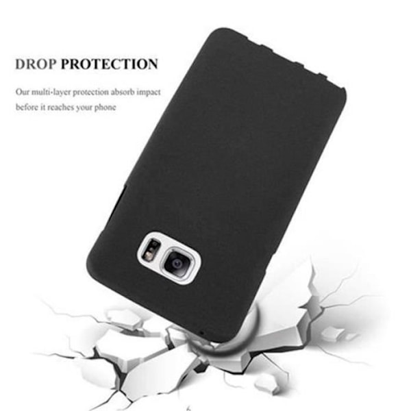 Samsung Galaxy NOTE 5 FROST BLACK Fodral Cadorabo DESIGN FROST TPU Silikonskydd Fodral Skydd Ultra Slim Fin Bumper