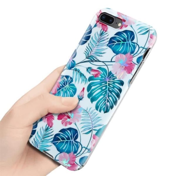 Housse - CADORABO - iPhone 7 PLUS / 7S PLUS / 8 PLUS - Silicone TPU - Design av Sköldpaddsblad - Halkfri