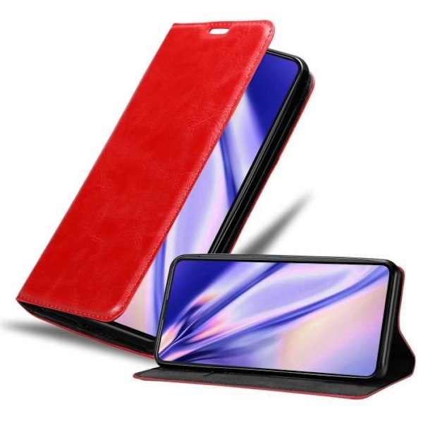 Coque - CADORABO - Asus ZenFone 8 FLIP - Röda äpplet - Bokfodral - Magnetiskt skydd ÄPPELRÖD