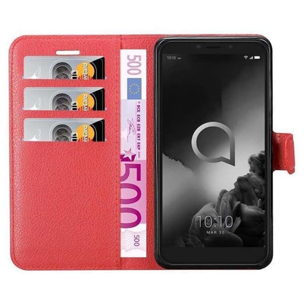 Etui för Alcatel 1C 2019 i KIRSCHRÖD Röd