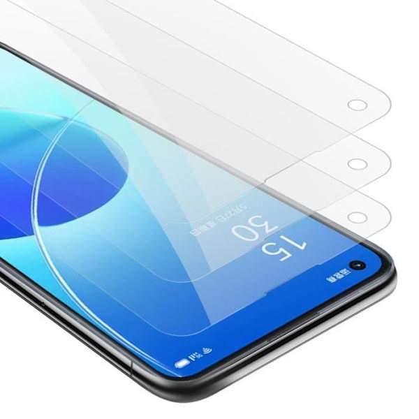 3x skärm i härdat glas för Oppo Reno6 5G skyddsfilm i HÖGT TRANSPARENT härdat härdat glas Transparent