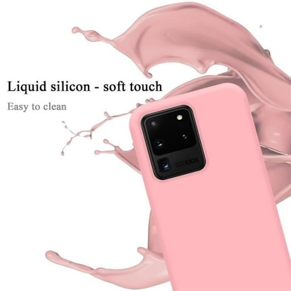 Mobilfodral - CADORABO - Samsung Galaxy S20 Ultra - Silikon TPU - Rosa - Optimal skydd Rosa