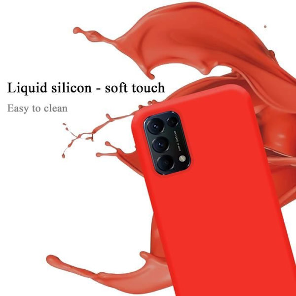 Coque - CADORABO - FIND X3 LITE - Silikon TPU - Röd - Stötskydd Röd