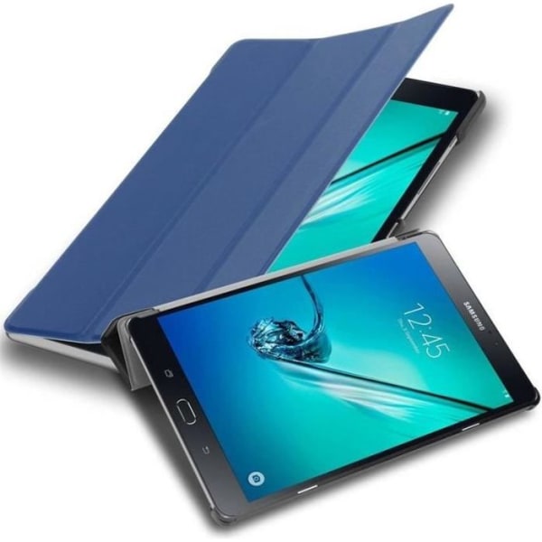 Skal till Samsung Galaxy Tab S2 - Cadorabo - SM-T715N/T719N - Blå - Syntetiskt läder - 8 tum Blå