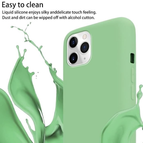 Halsbandsfodral för Apple iPhone 11 PRO MAX Fodral i LIQUID LJUSGRÖN Fodral Modehalsband Moderiktigt fodral Fodral Silikon Justerbar