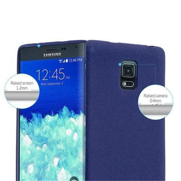 Skyddsskal för Samsung Galaxy NOTE EDGE FROST MÖRKBLAU Skydd i silikon TPU Blå