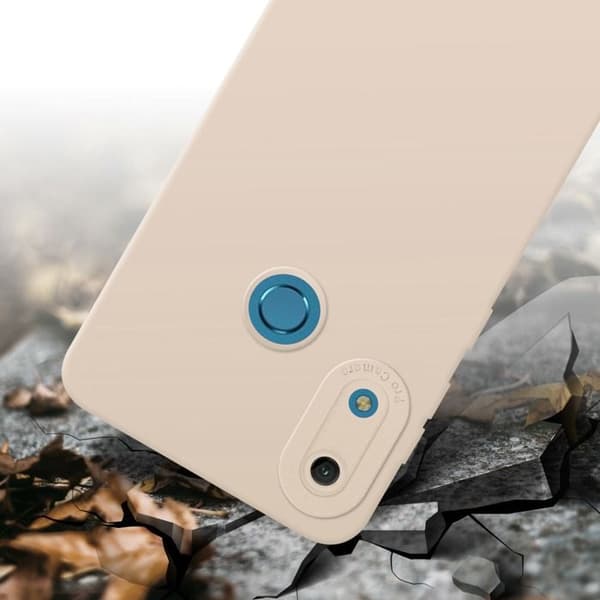 Skyddsfodral för Huawei Y6 2019 i FLUID CRÈME Stötsäker Skyddsfodral Ros