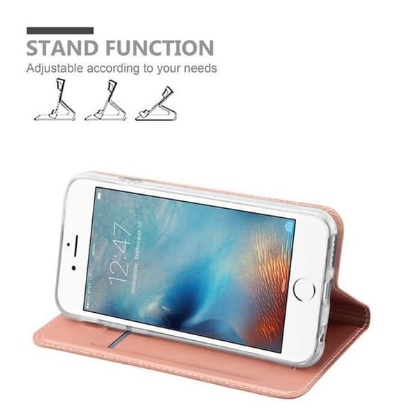 Flip-fodral för iPhone 6 / 6S i CLASSY MÖRKBLAU Plånbok Stötsäker Blå