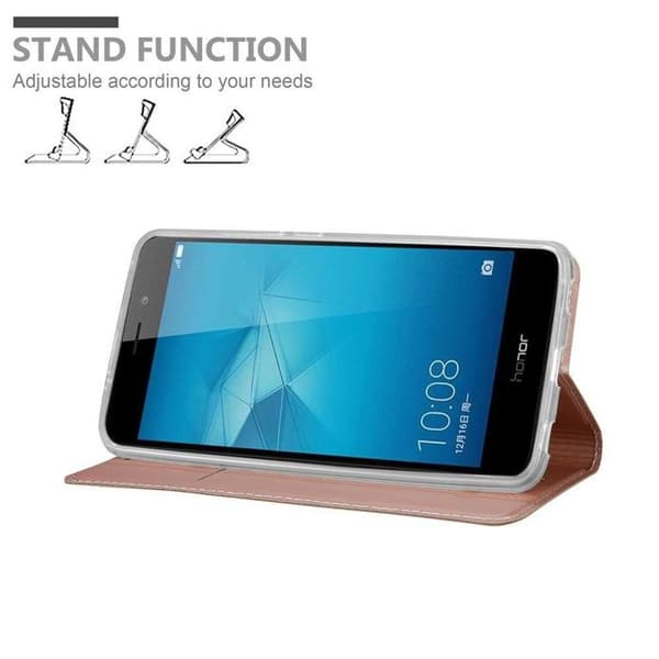Flip-fodral för Honor 5C Etui i CLASSY GULD ROSÉ Plånbok Stötsäker Ros