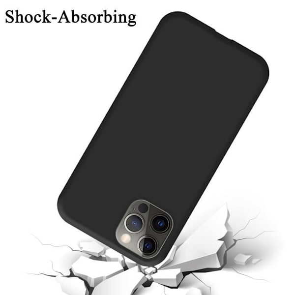 Fodral till Apple iPhone 13 MINI Skal i LIQUID BLACK Fodral Skydd Silikon TPU mobiltelefon Svart