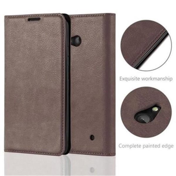 Nokia Lumia 640 Fodral i KAFFEBRUNT från Cadorabo (design med INVISIBLE MAGNETIC CLOSURE) Helt skyddande fodral med flipflik