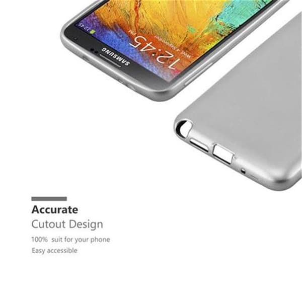 Skyddsfodral för Samsung Galaxy NOTE 3 Skyddsfodral i MATTSILVER Metallic Design Grå