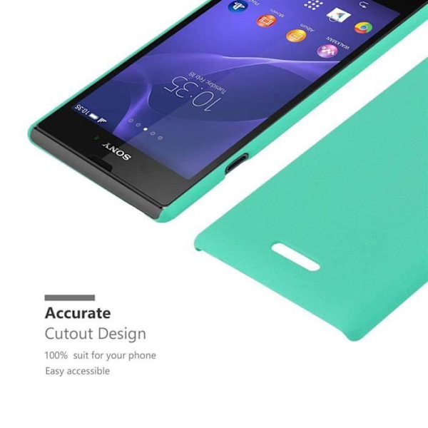 Coque - CADORABO - Sony Xperia T3 - Stötskydd - Frostad Design - Frostig Grön Färg Frostig grön
