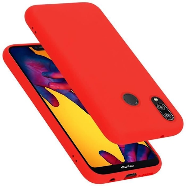 Coque - CADORABO - Huawei P20 LITE 2018 / NOVA 3E - Silikon TPU - Röd - Stötskydd Röd