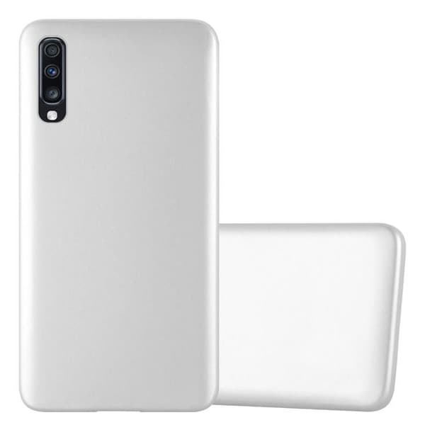 Skyddsfodral för Samsung Galaxy A70 / A70s i MATTSILVER Metallic Design Grå