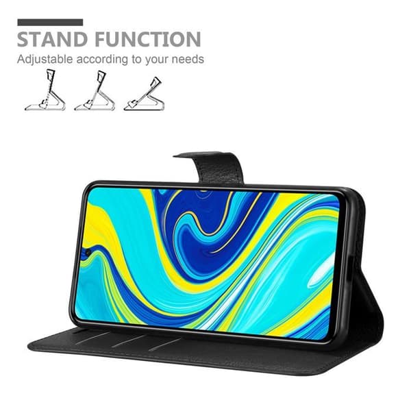 Etui för Xiaomi RedMi NOTE 9 PRO / NOTE 9S i JET BLACK Svart