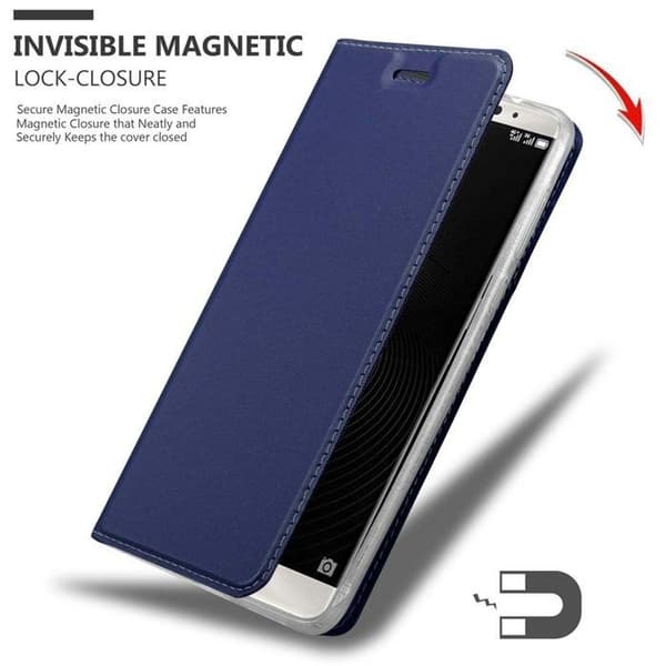 Flip-fodral för Huawei MATE 8 i MÖRKBLAU CLASSY Plånbok Stötsäker Blå