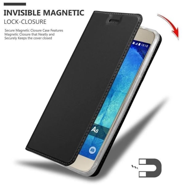 Cadorabo Fodral till Samsung Galaxy A8 2015 i KLASSIG SVART