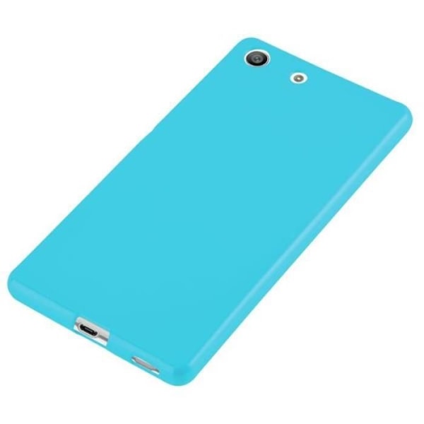 Sony Xperia M5-fodral i LIGHT BLUE JELLY by Cadorabo (JELLY Design) Ultratunt mjukt silikongel TPU-skydd med anti-chock –