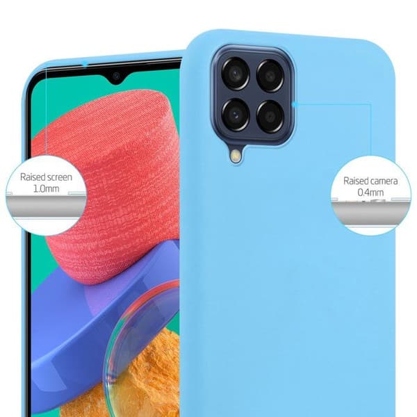 Skyddsfodral för Samsung Galaxy M33 5G CANDY BLÅ Stötsäker Silikon Blå