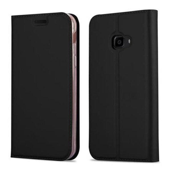 Coque Samsung Galaxy XCover 4 - CADORABO - CLASSY SVART - Komplett Skyddsfodral - Lock med Klaff KLASSIG SVART