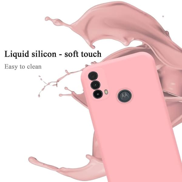 Skyddsskal för Motorola MOTO E20 / E30 / E40 Stötabsorberande i LIQUID PINK Ros