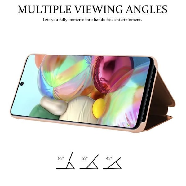 Coque - CADORABO - Samsung Galaxy A71 4G - KUNZIT ROSE - Clear View - 360° skydd Rosa