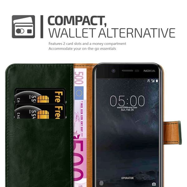 Skyddsfodral för Nokia 5 2017 i GRÖN PRÈ Skydd Grön